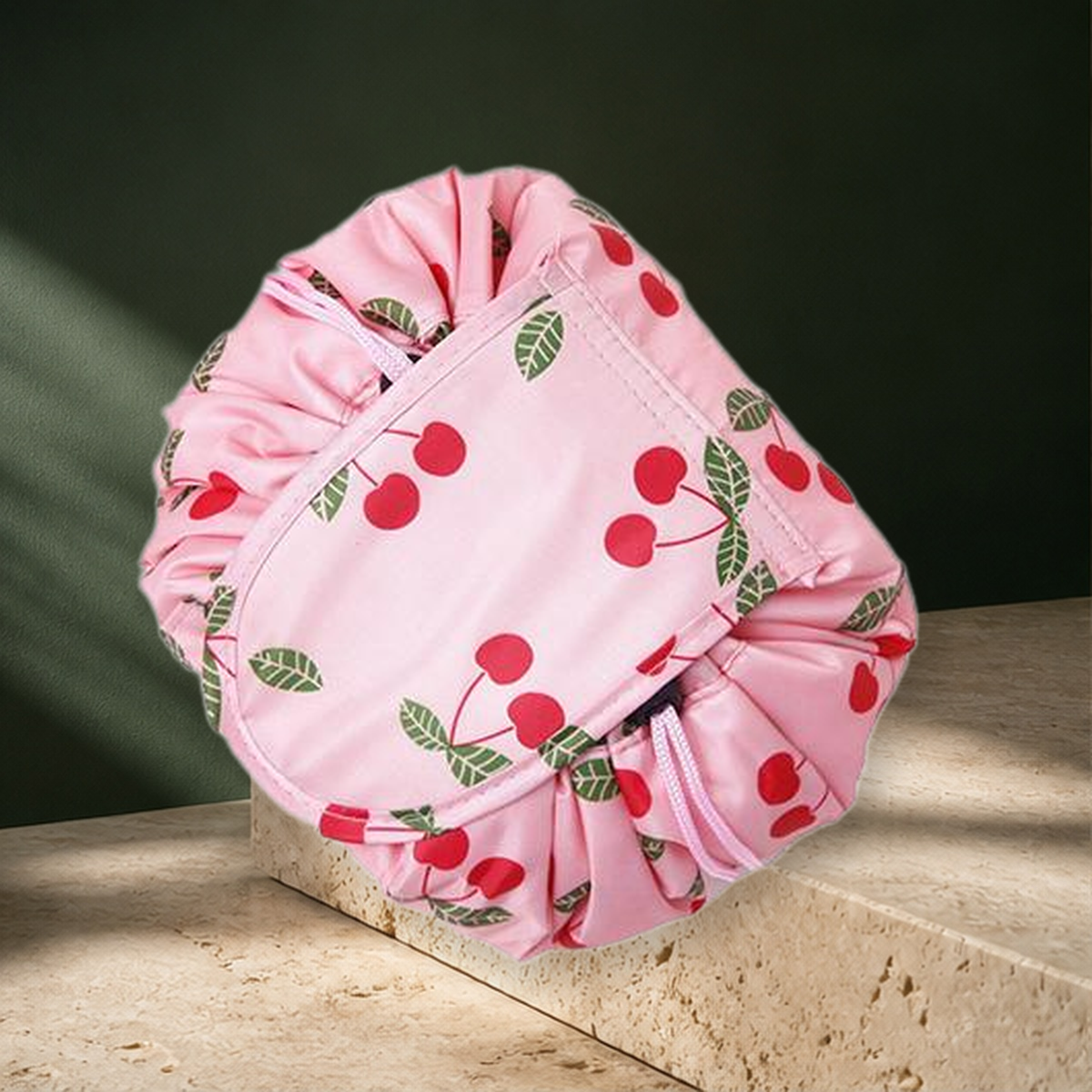 Trousse de rangement à cordon motif animal — Rose Cherry — vue 25