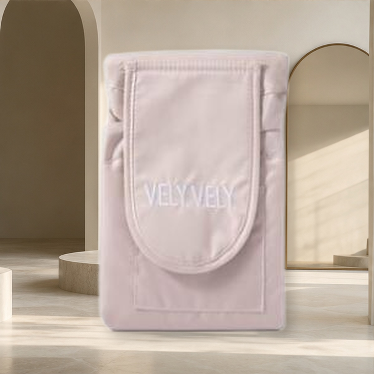 Trousse de rangement à cordon motif animal — Beige logo — vue 27