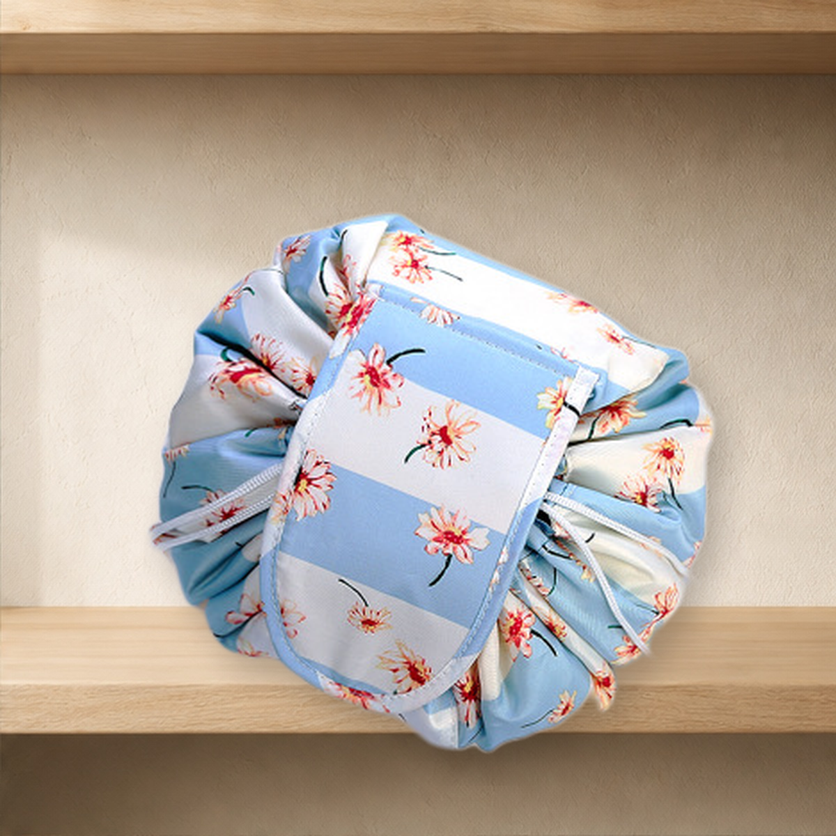 Trousse de rangement à cordon motif animal — Bleu and whitea — vue 30