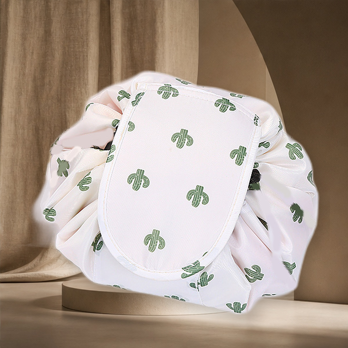 Trousse de rangement à cordon motif animal — Blanc cactus — vue 40
