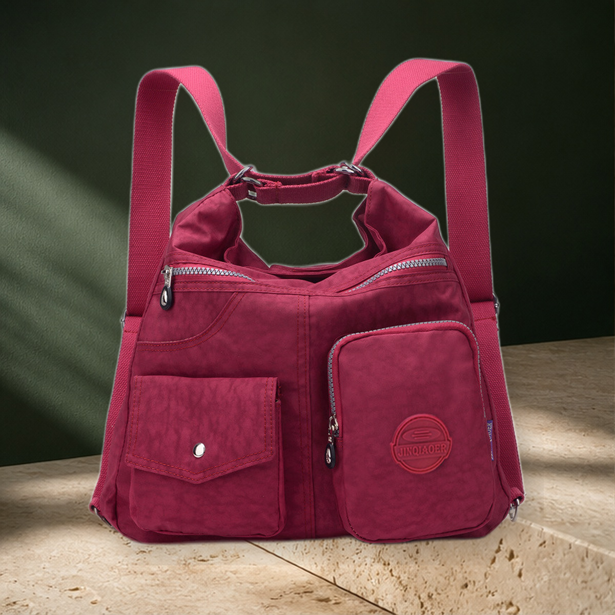 Sac bandoulière déperlant grande capacité — Grape Violet — vue 5