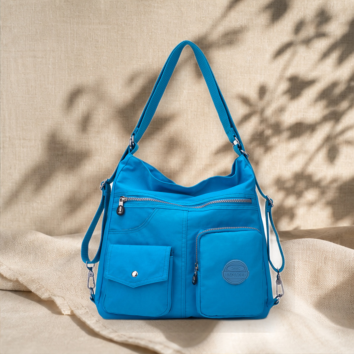 Sac bandoulière déperlant grande capacité — Sky Bleu — vue 6