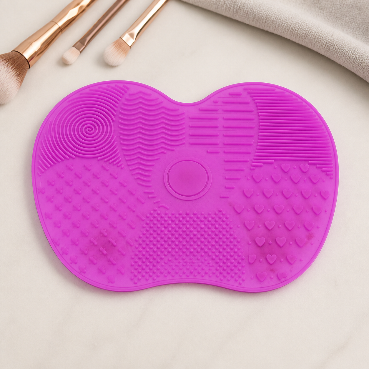 Tapis en silicone nettoyant pour pinceaux — Violet clair — vue 5