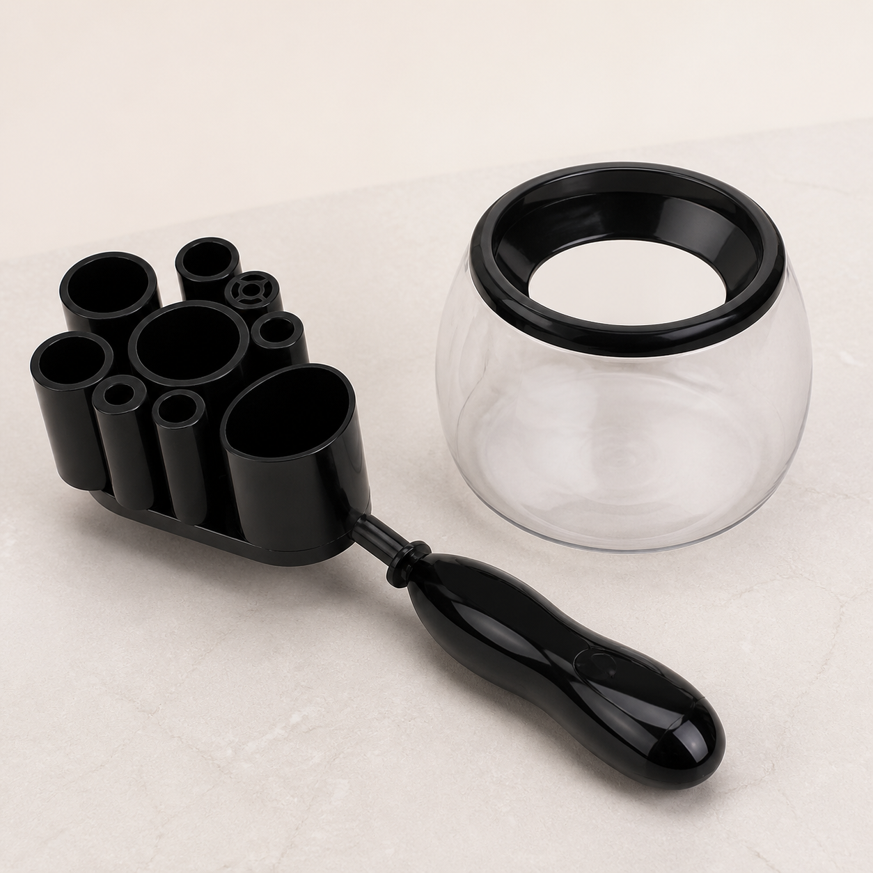 Nettoyeur rotatif pour pinceaux de maquillage — Noir — vue 3