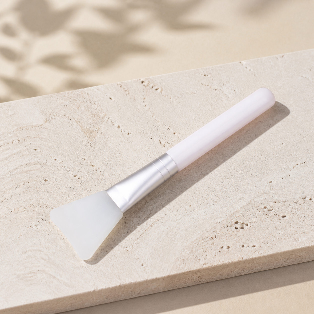 Pinceau en silicone pour masque visage — Blanc intégral — vue 3