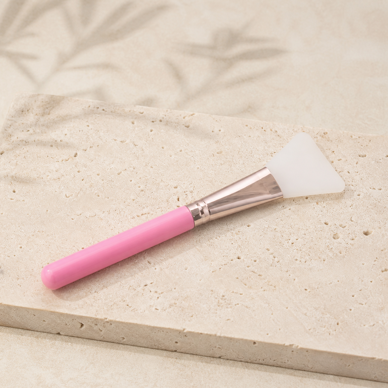 Pinceau en silicone pour masque visage — Rose argenté — vue 4