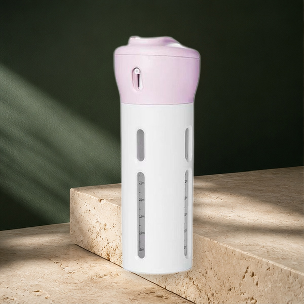 Organisateur de flacons de voyage 4-en-1 — Rose — vue 3