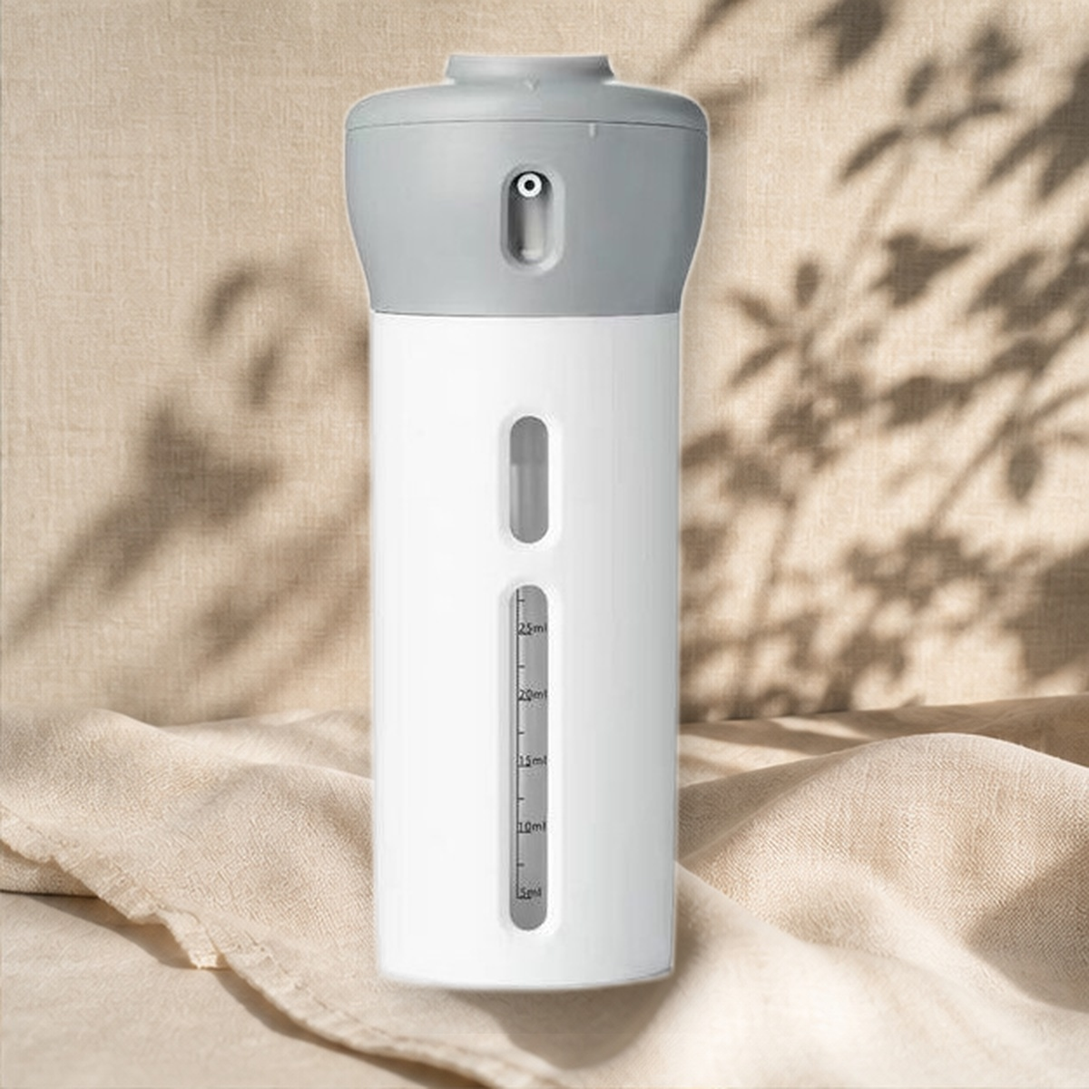 Organisateur de flacons de voyage 4-en-1 — Gris — vue 4