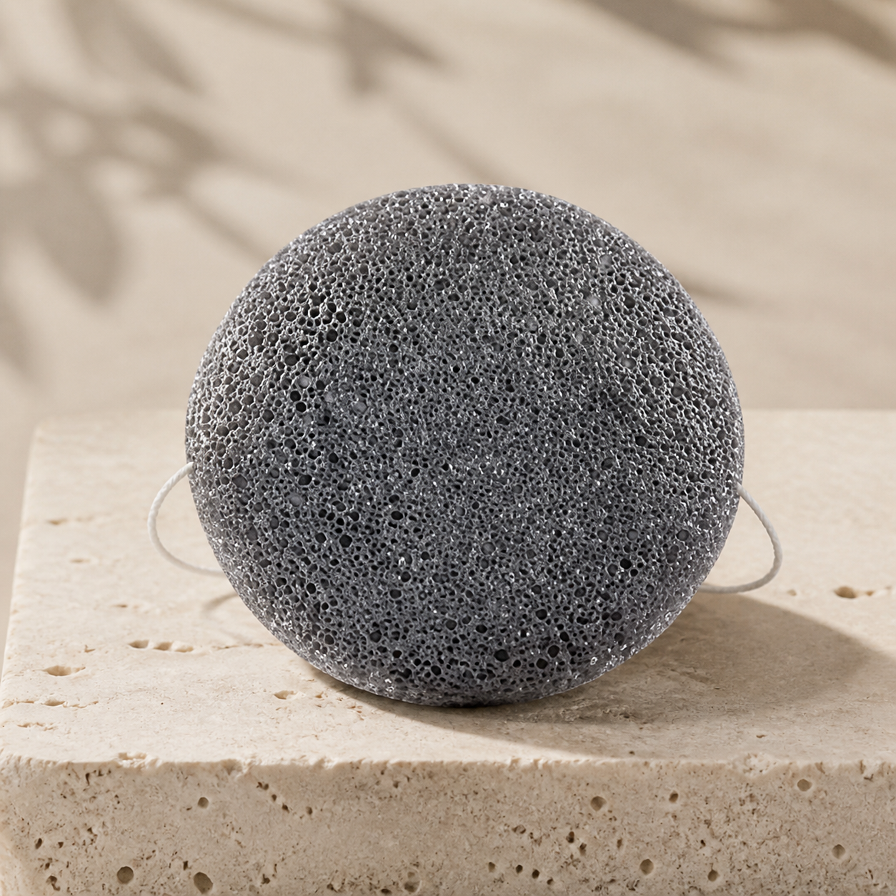 Éponge konjac nettoyante pour le visage — Noir — vue 1