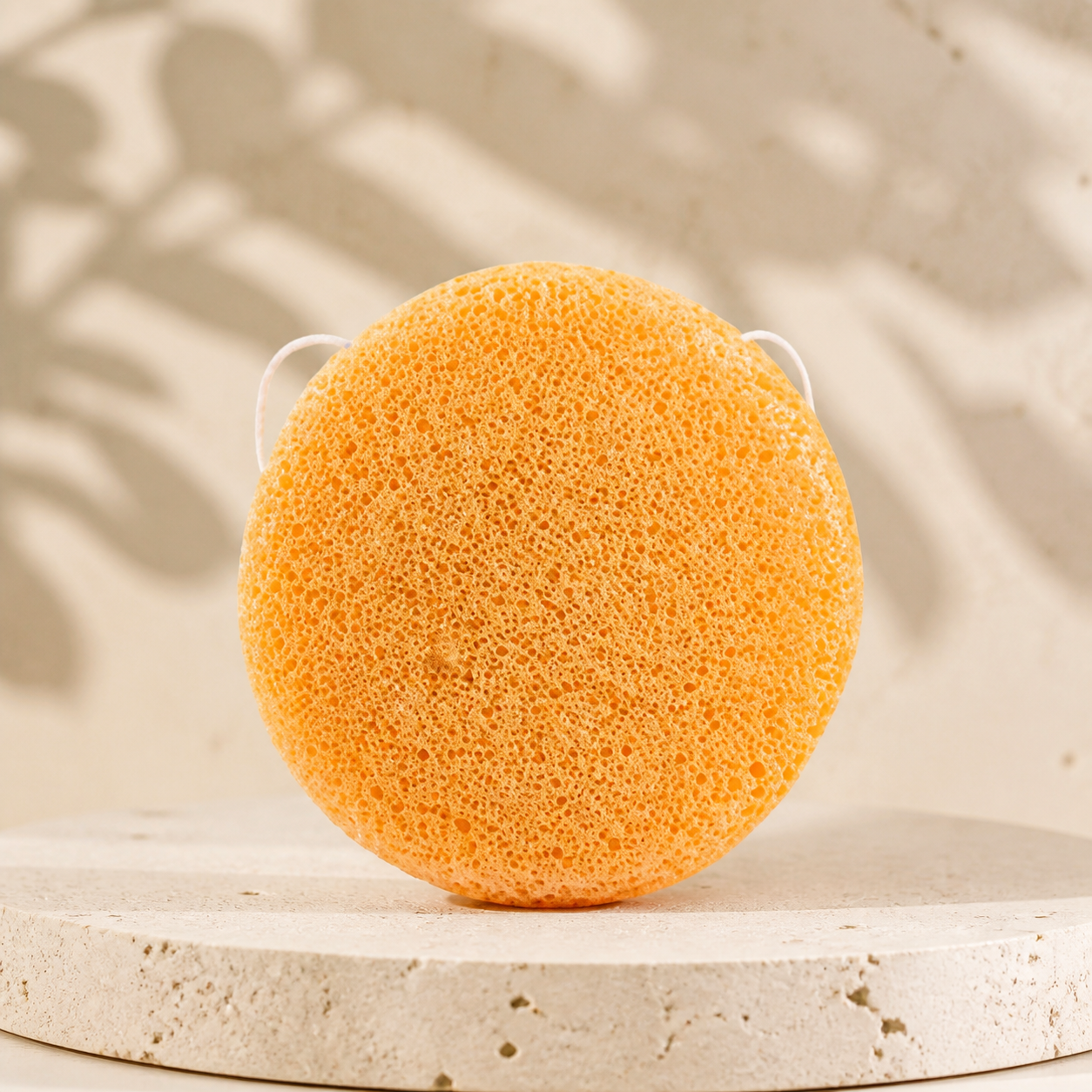 Éponge konjac nettoyante pour le visage — Jaune — vue 2