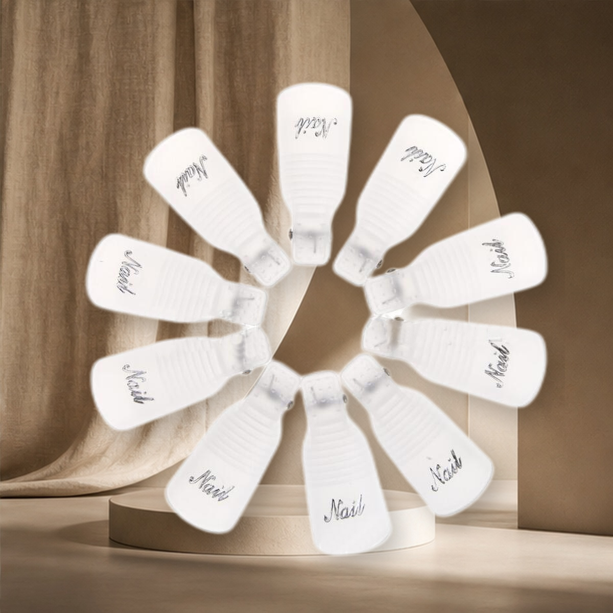 Pinces de retrait pour vernis gel — Blanc — vue 3