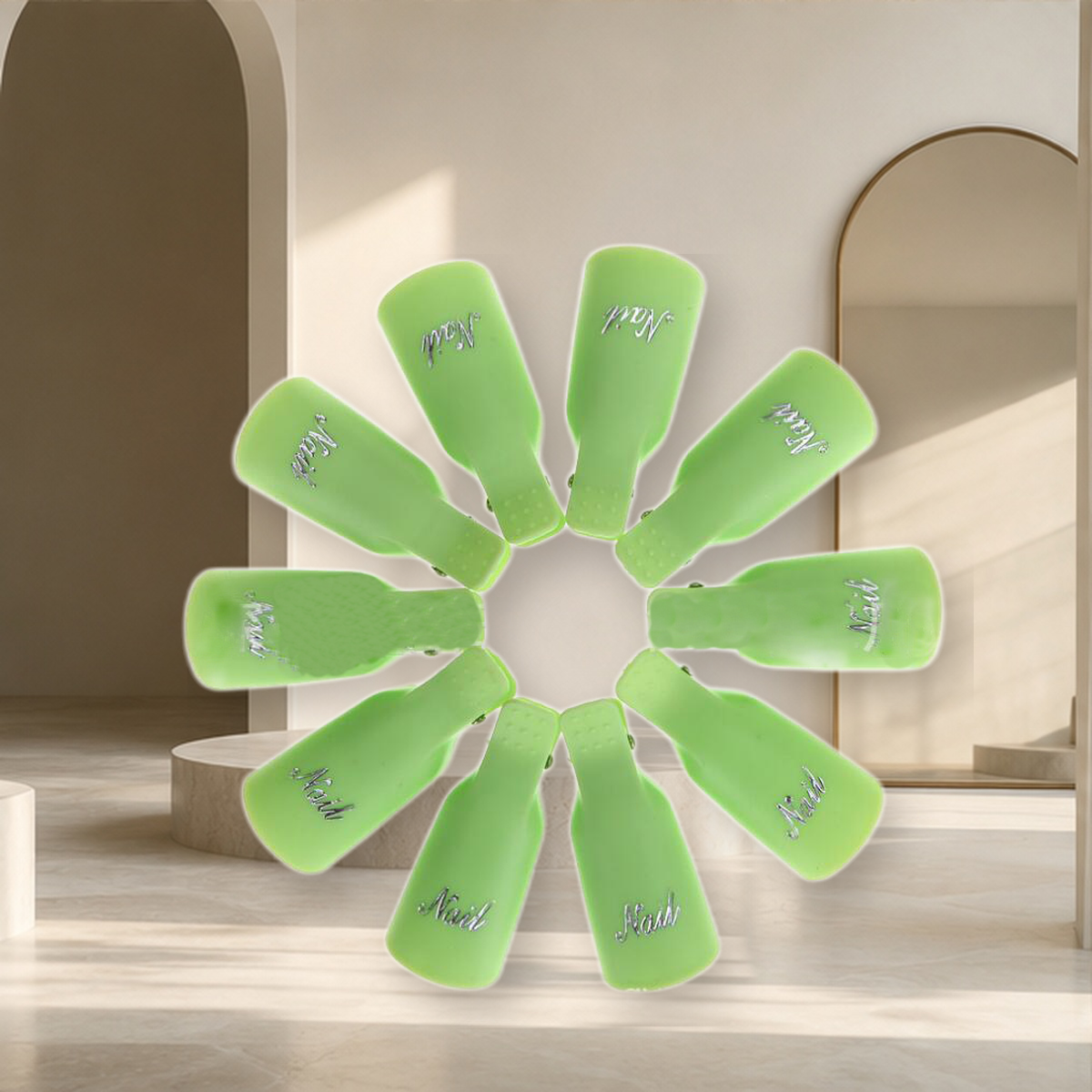 Pinces de retrait pour vernis gel — Vert — vue 6