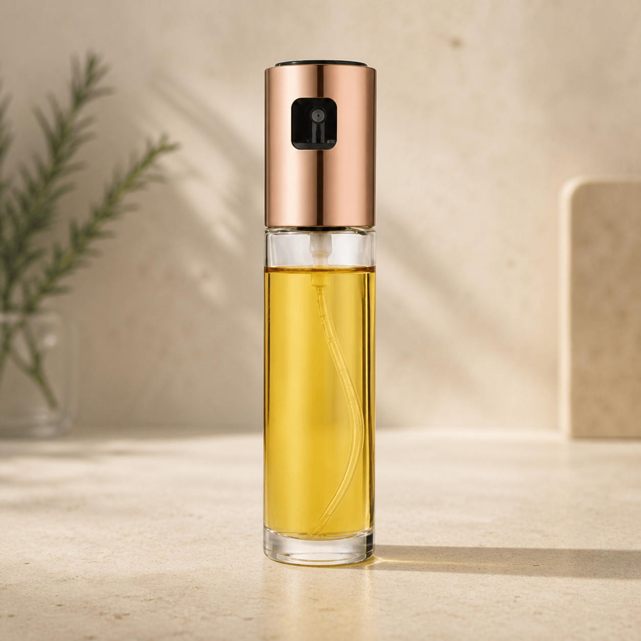 Vaporisateur d’huile 100 ml or rose — Rose gold 100 ml glass oil sprayer