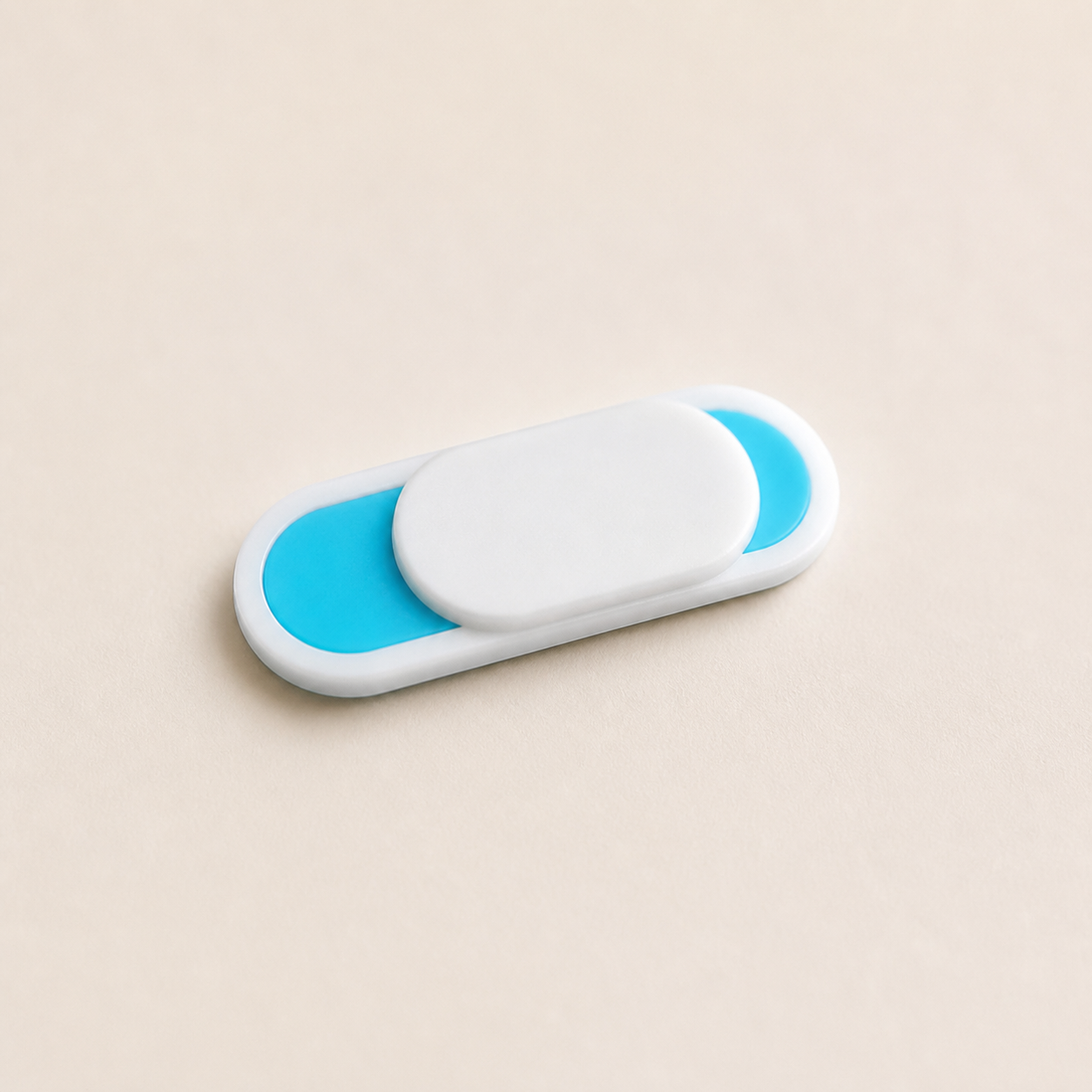 Cache webcam blanc ultra-fin — White ultra-thin webcam cover