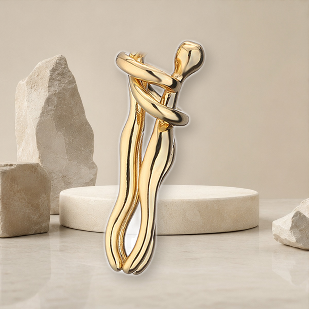 Collier pendentif étreinte — Gold-M — vue 26