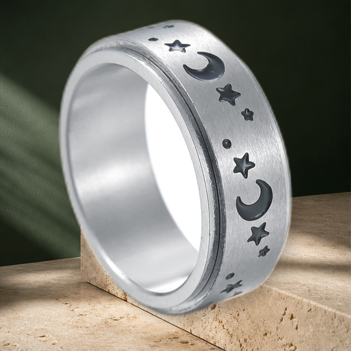 Collier lune et étoiles rotatif — 8MM Xingyue-Number11 — vue 8
