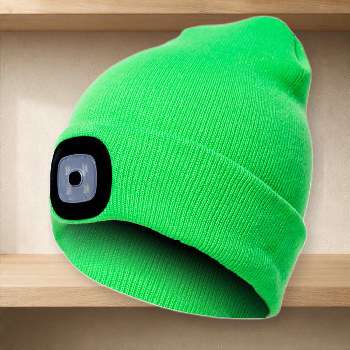Bonnet lumineux à LED — Fluorescent green-C — vue 12