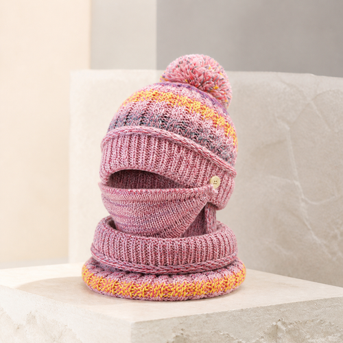Bonnet cagoule côtelé avec cache-visage — Visuel principal Olvyra — vue 1