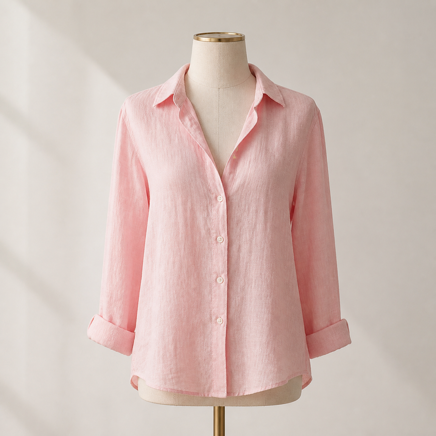 Chemise unie à col revers — Visuel principal Olvyra — vue 1