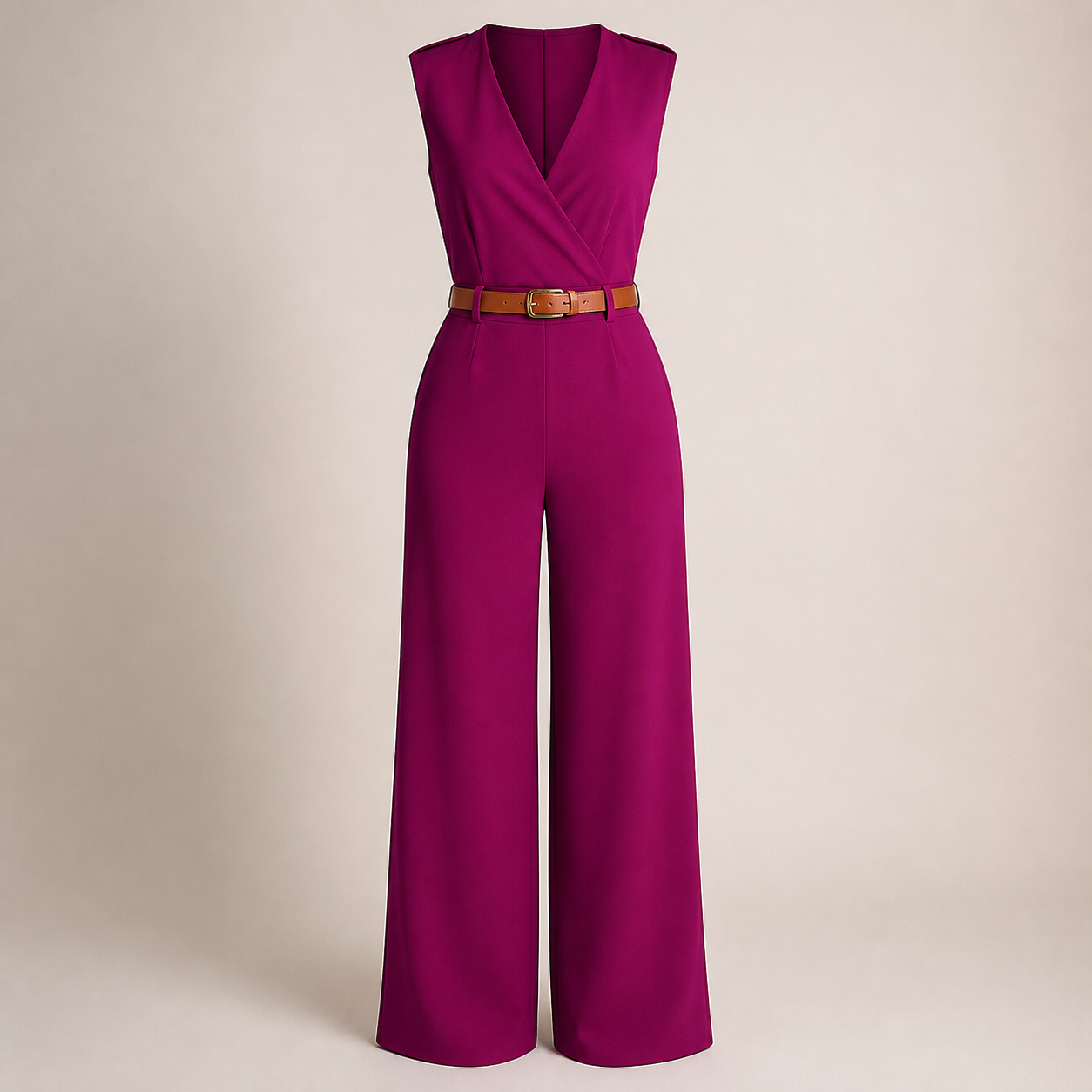 Combinaison-pantalon fluide — Violet — vue 3