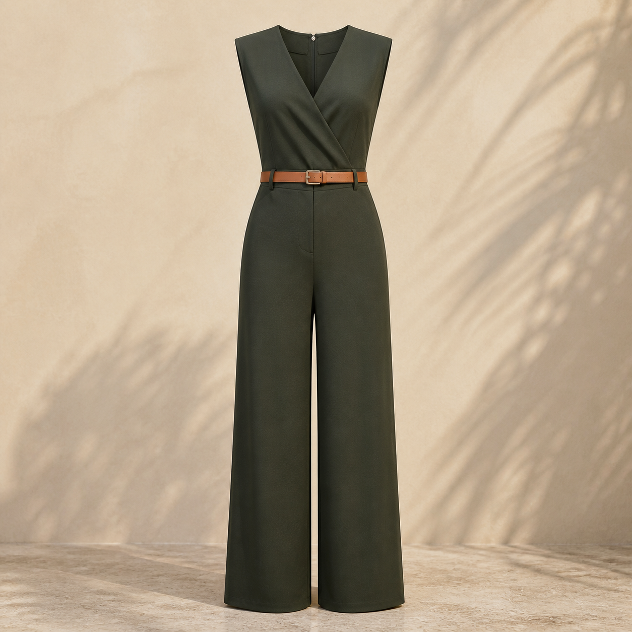 Combinaison-pantalon fluide — Blackish green — vue 12