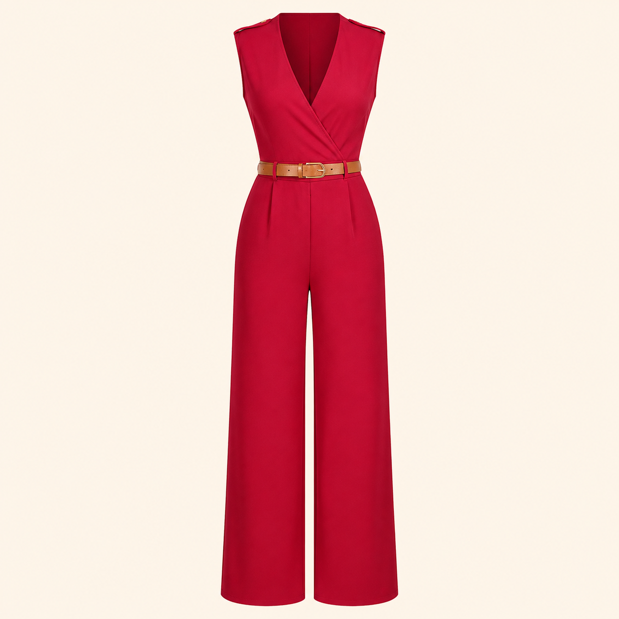 Combinaison-pantalon fluide — Rouge — vue 14