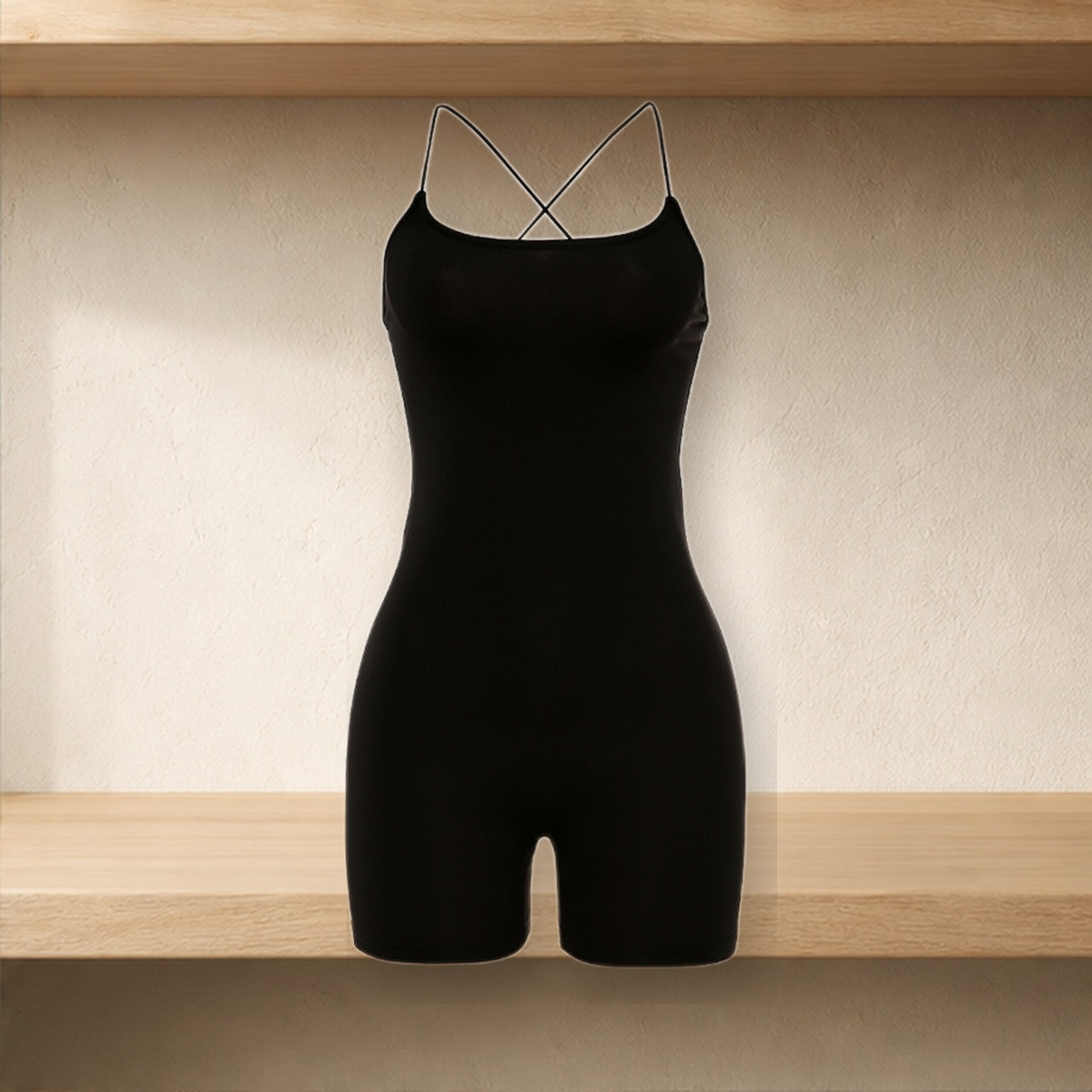 Body dos nu ajusté — Noir — vue 5