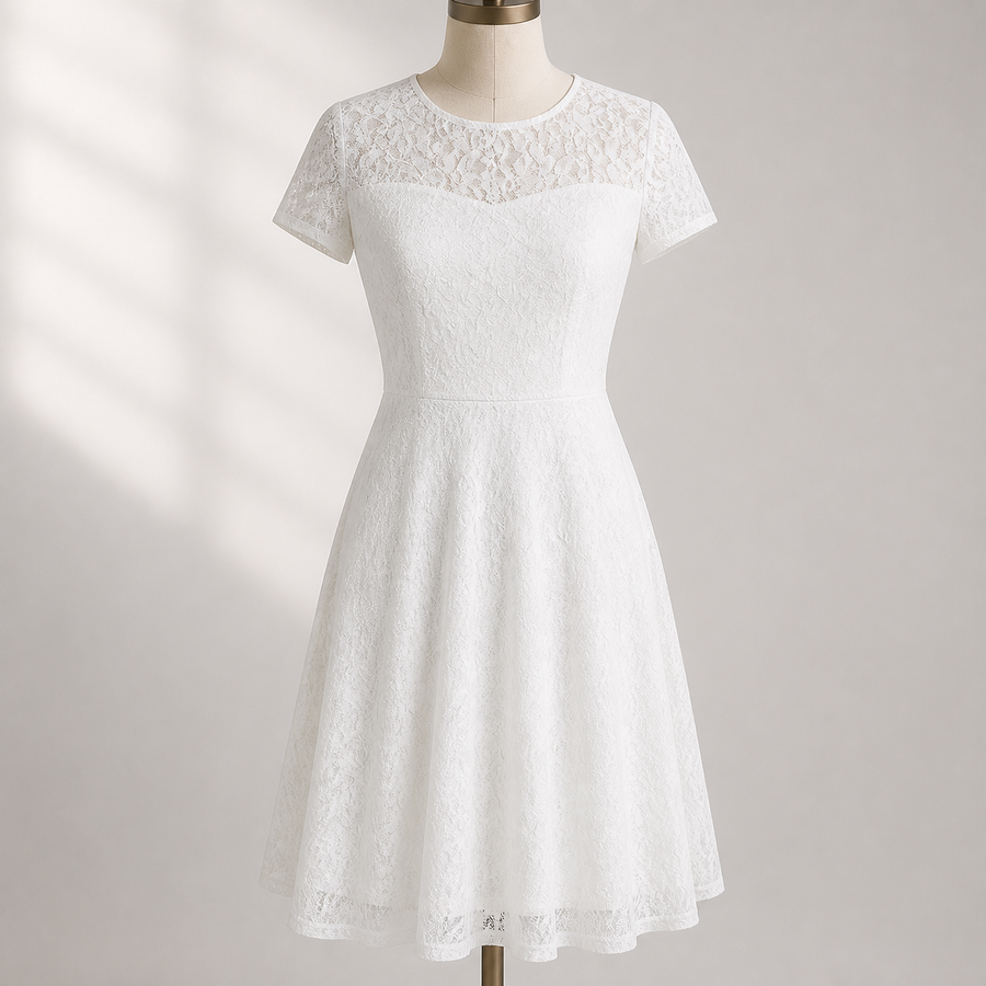 Robe ajustée en dentelle — Visuel principal Olvyra — vue 1