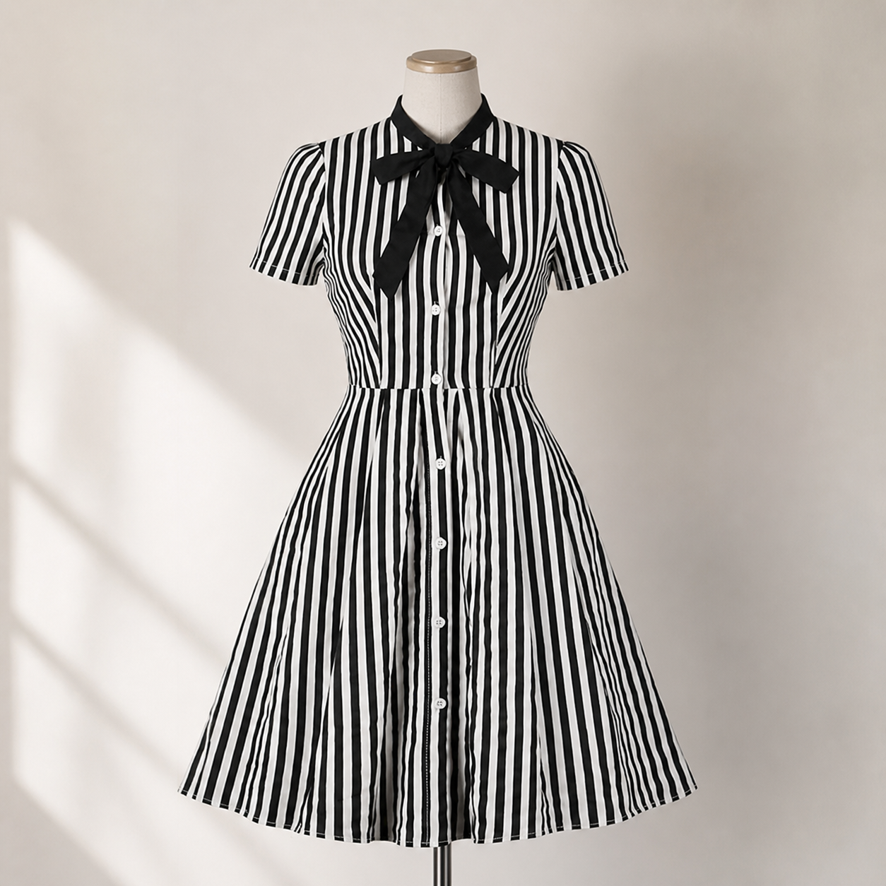 Robe chemise rayée esprit vintage — Visuel principal Olvyra — vue 1