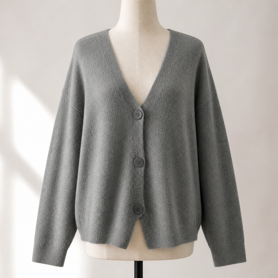 Cardigan long en maille — Visuel principal Olvyra — vue 1
