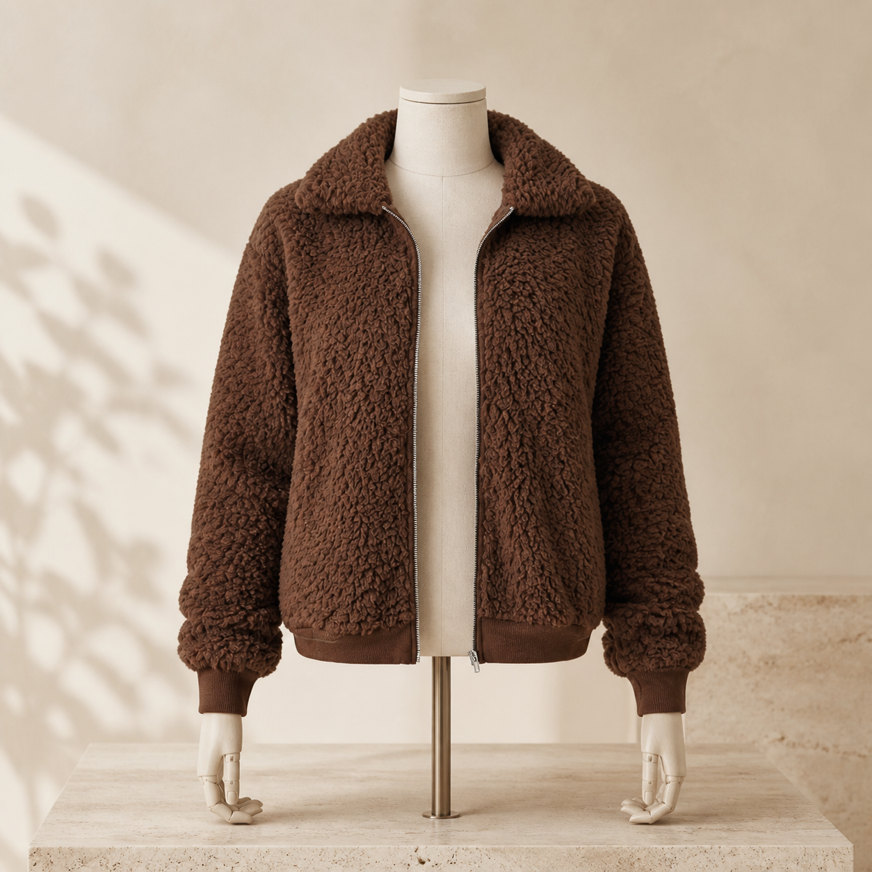 Veste courte doublée en velours — Café rouge — vue 4