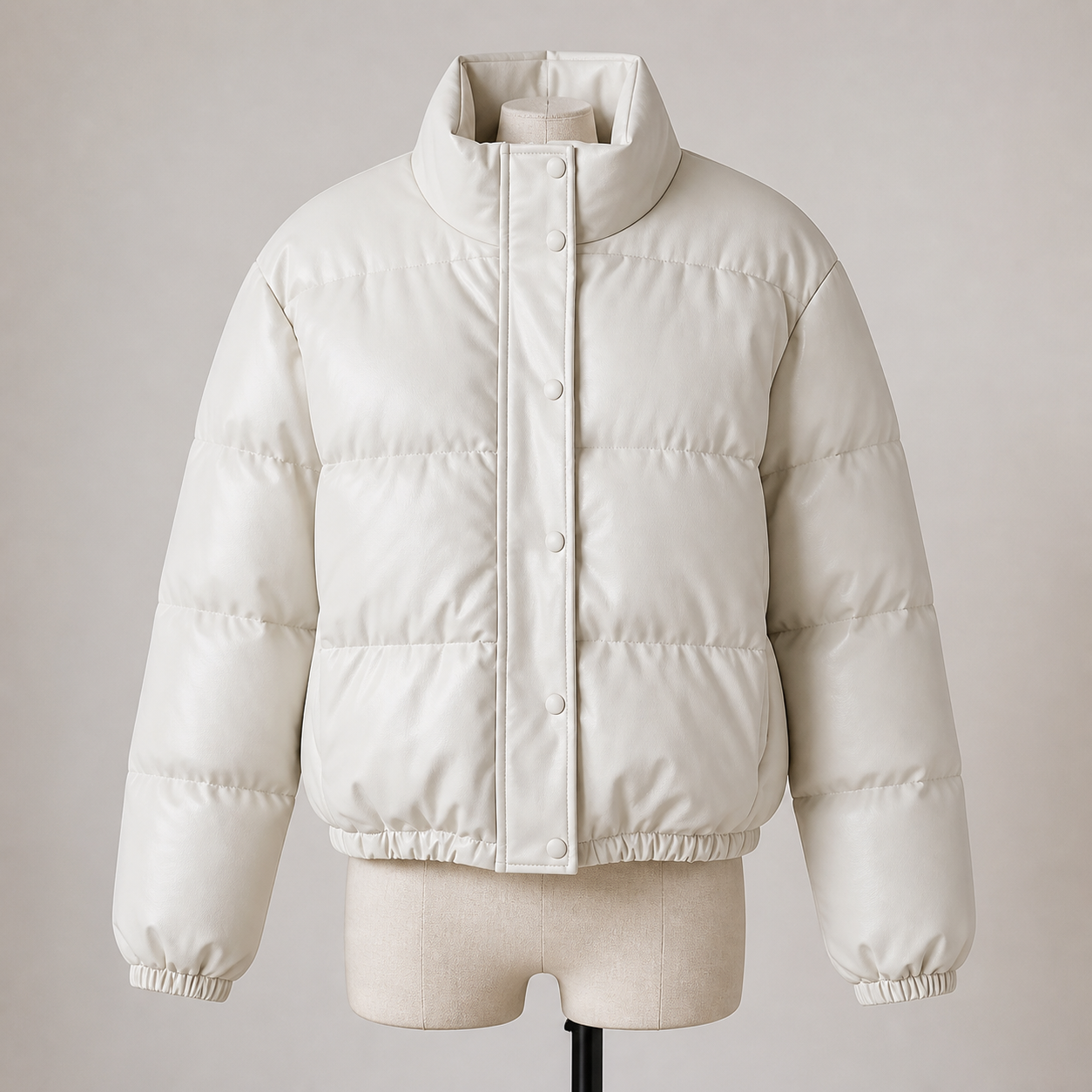Veste matelassée effet cuir — Visuel principal Olvyra — vue 1