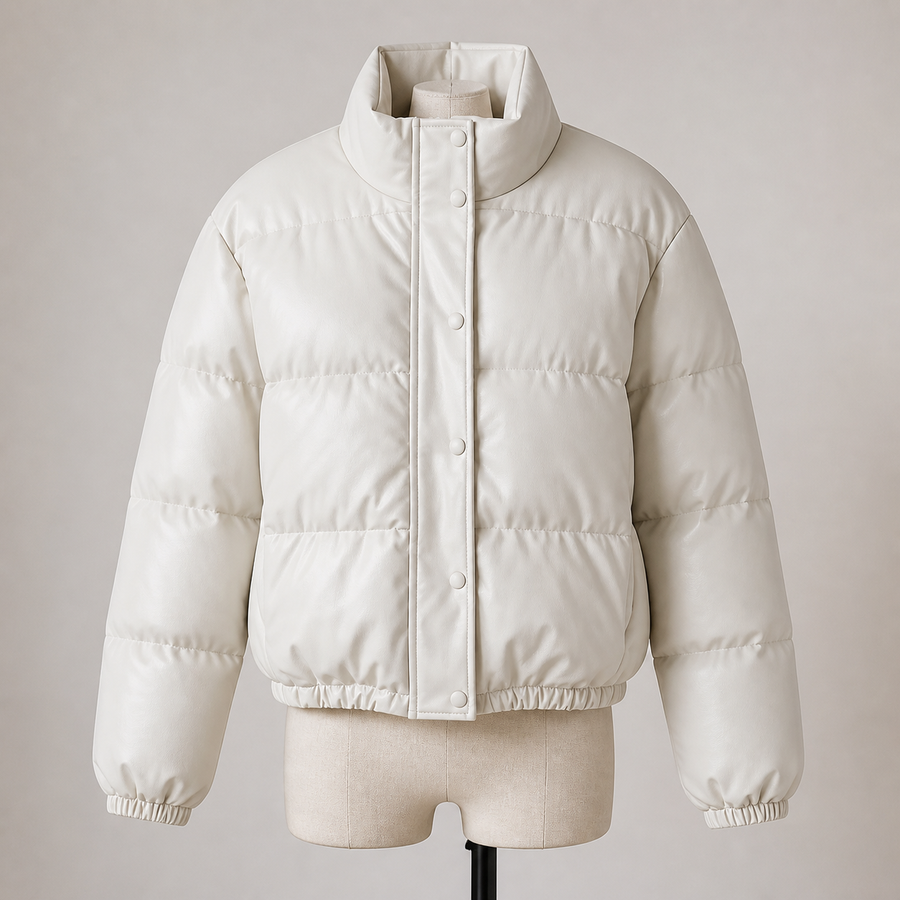 Veste matelassée effet cuir — Visuel principal Olvyra — vue 1