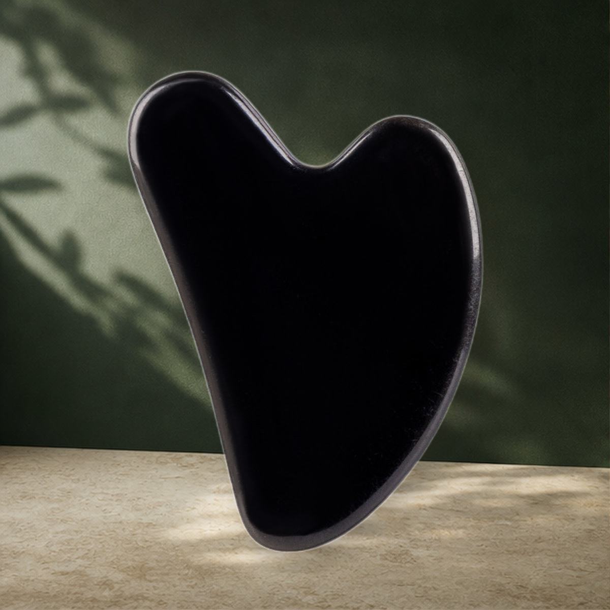 Pierre de massage visage en jade — Noir — vue 2