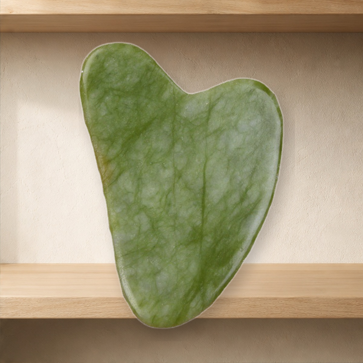 Pierre de massage visage en jade — Vert heart — vue 11