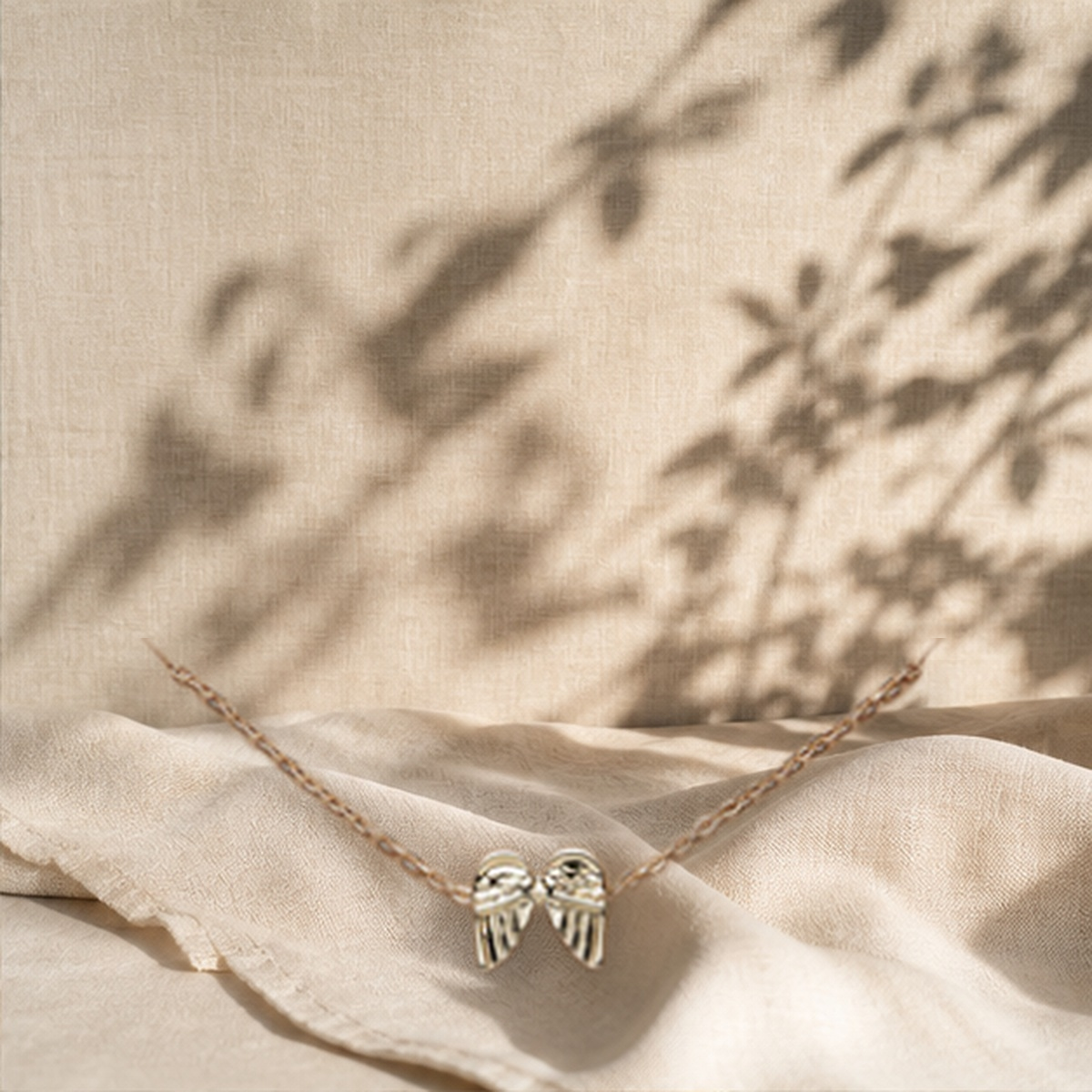 Collier multirang pendentif lune — Wing — vue 11