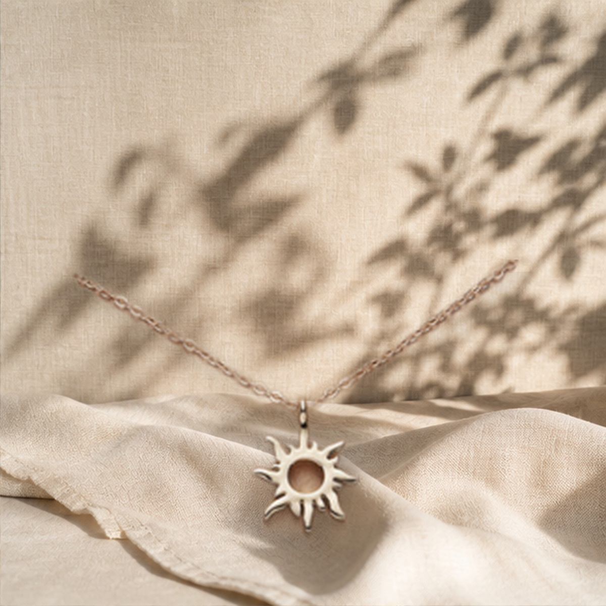 Collier multirang pendentif lune — Sun — vue 19