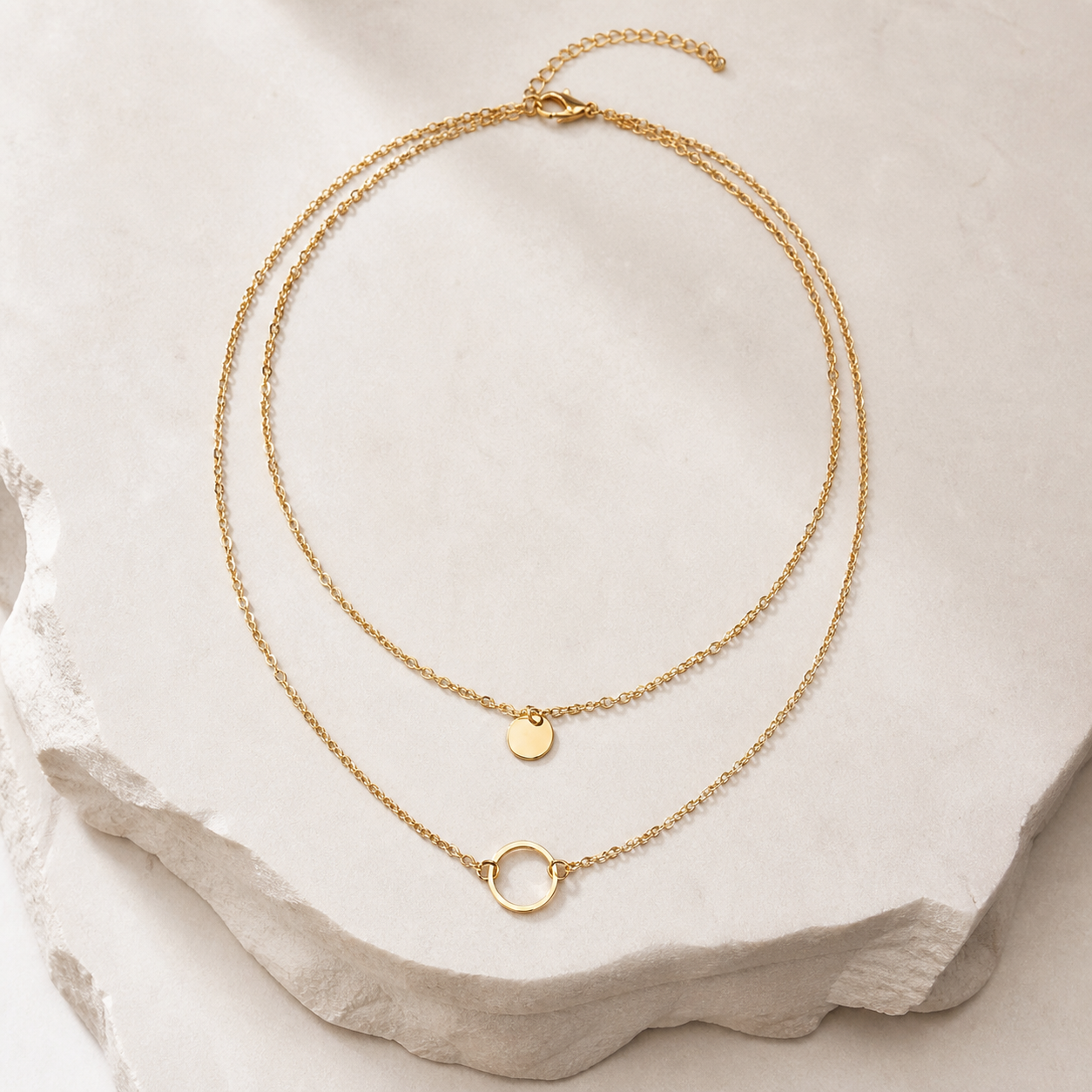 Collier choker multirang à sequins — Visuel principal Olvyra — vue 1