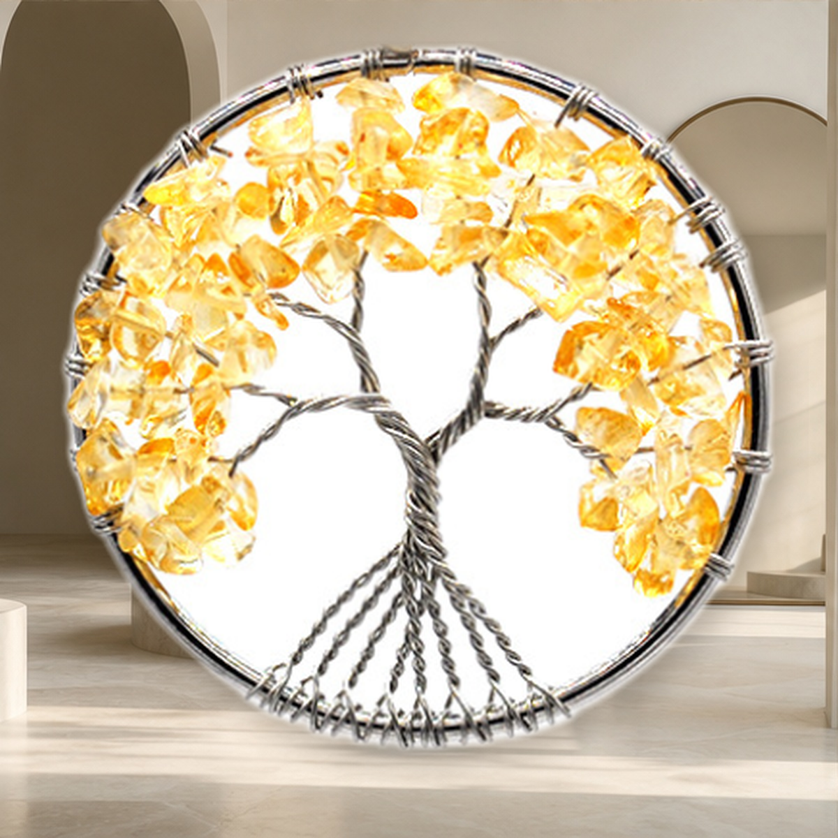 Collier pendentif arbre de vie — Yellow-Chain — vue 8
