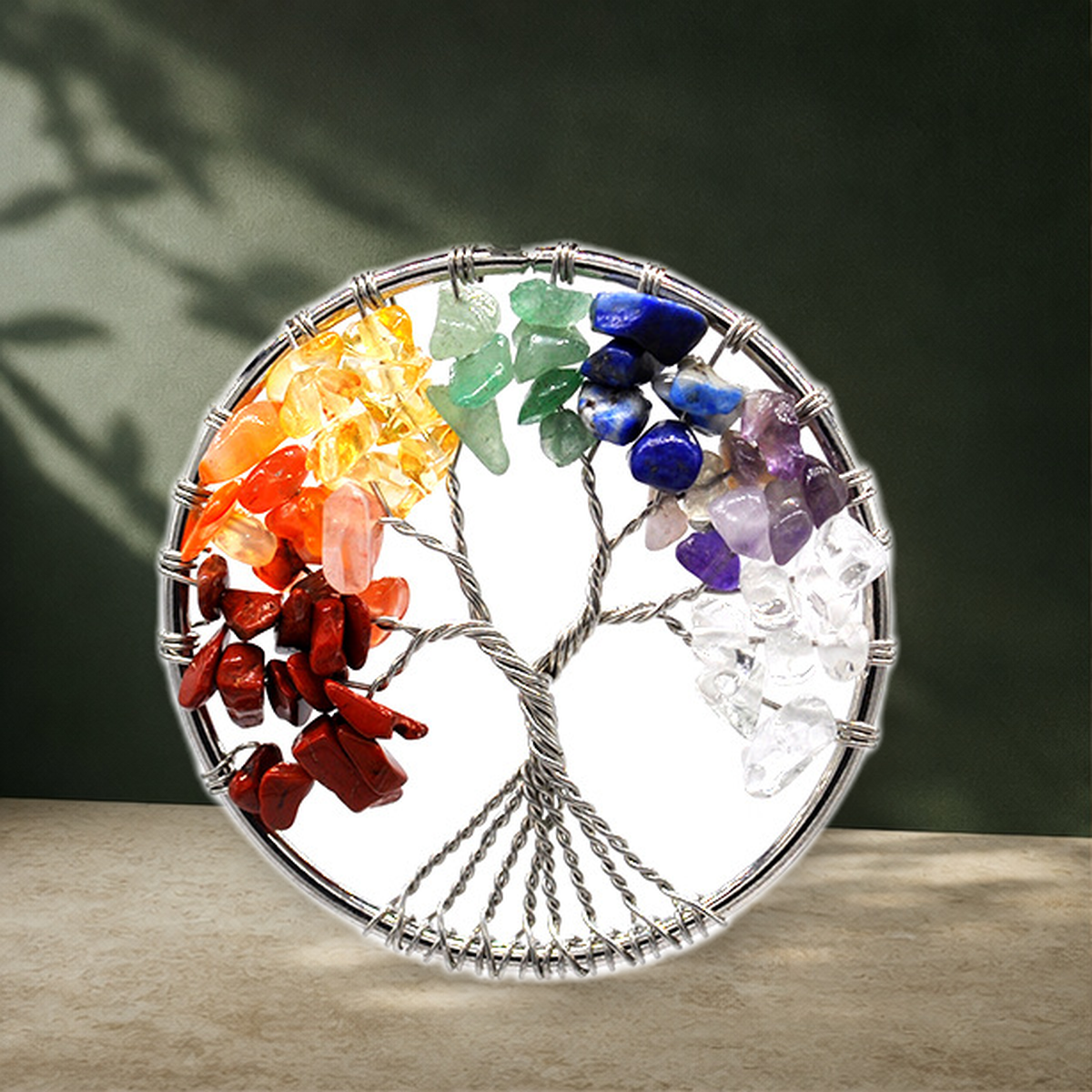 Collier pendentif arbre de vie — 7 Colorful-Chain — vue 10
