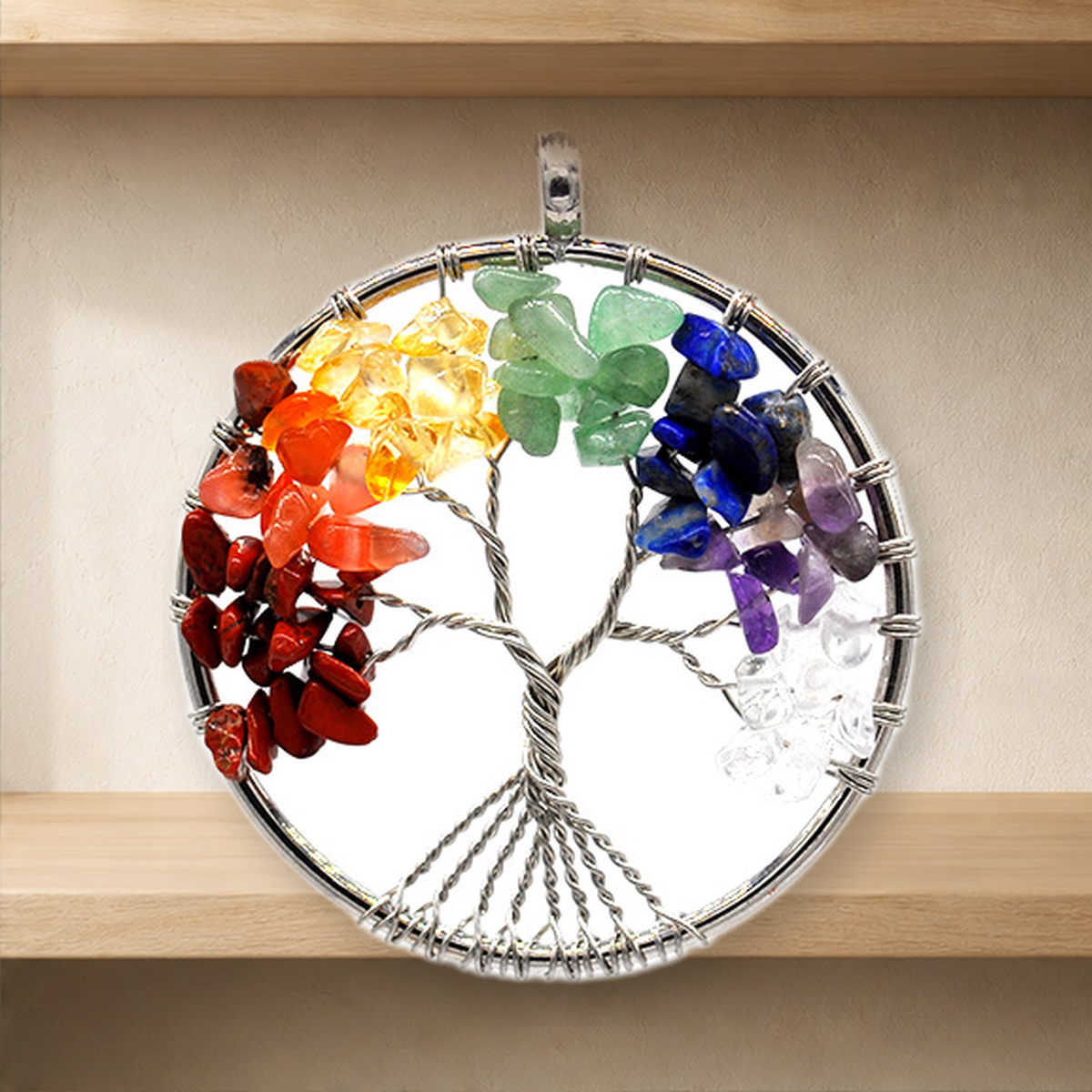Collier pendentif arbre de vie — 7 Colorful-Rope — vue 11