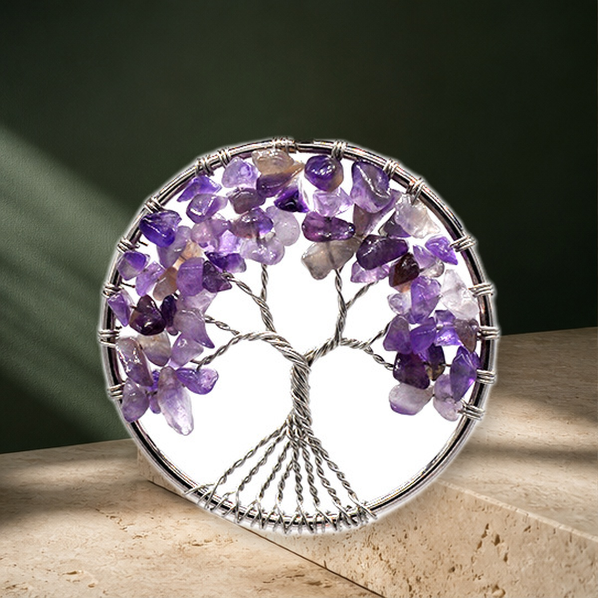 Collier pendentif arbre de vie — Purple-Chain — vue 14