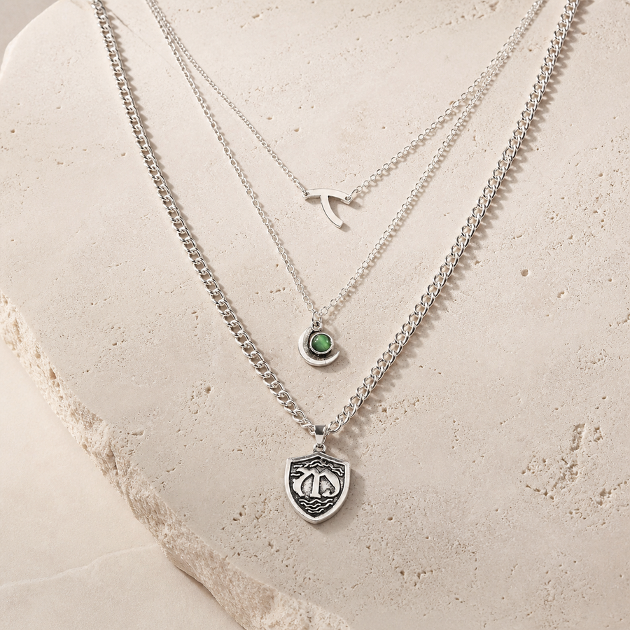 Collier court multirang — Visuel principal Olvyra — vue 1