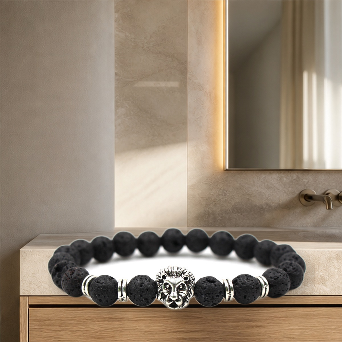 Bracelet tête de lion — Sliver lion2 — vue 3