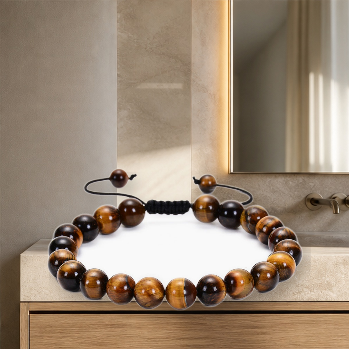 Duo de bracelets œil-de-tigre et agate — Style1 — vue 5
