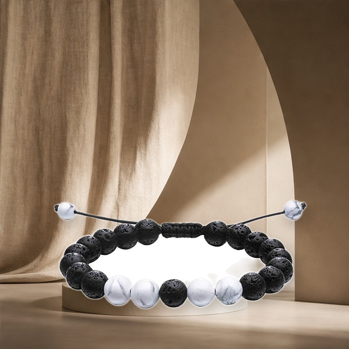 Duo de bracelets œil-de-tigre et agate — G — vue 9