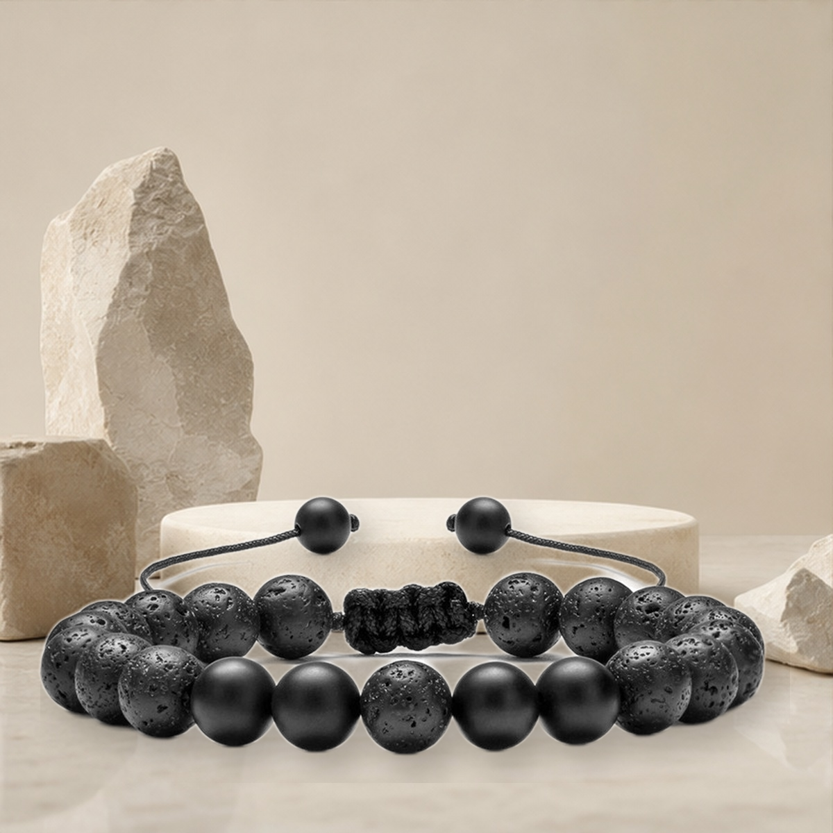 Duo de bracelets œil-de-tigre et agate — J — vue 16