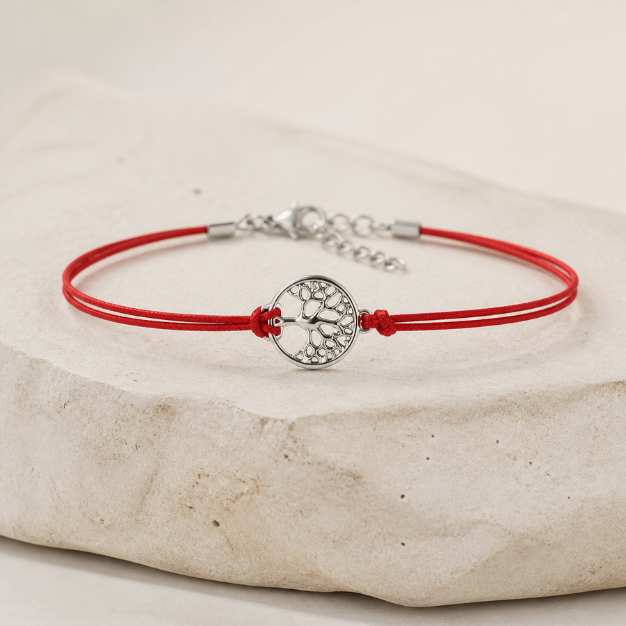 Bracelet cordon rouge arbre de vie — Visuel principal Olvyra — vue 1