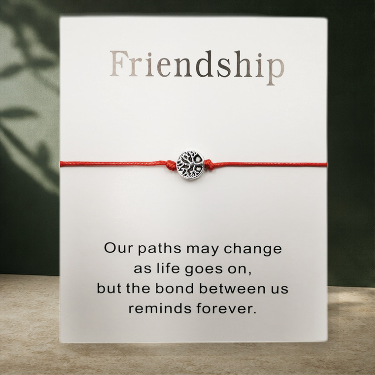 Bracelet cordon rouge arbre de vie — A Rouge — vue 12