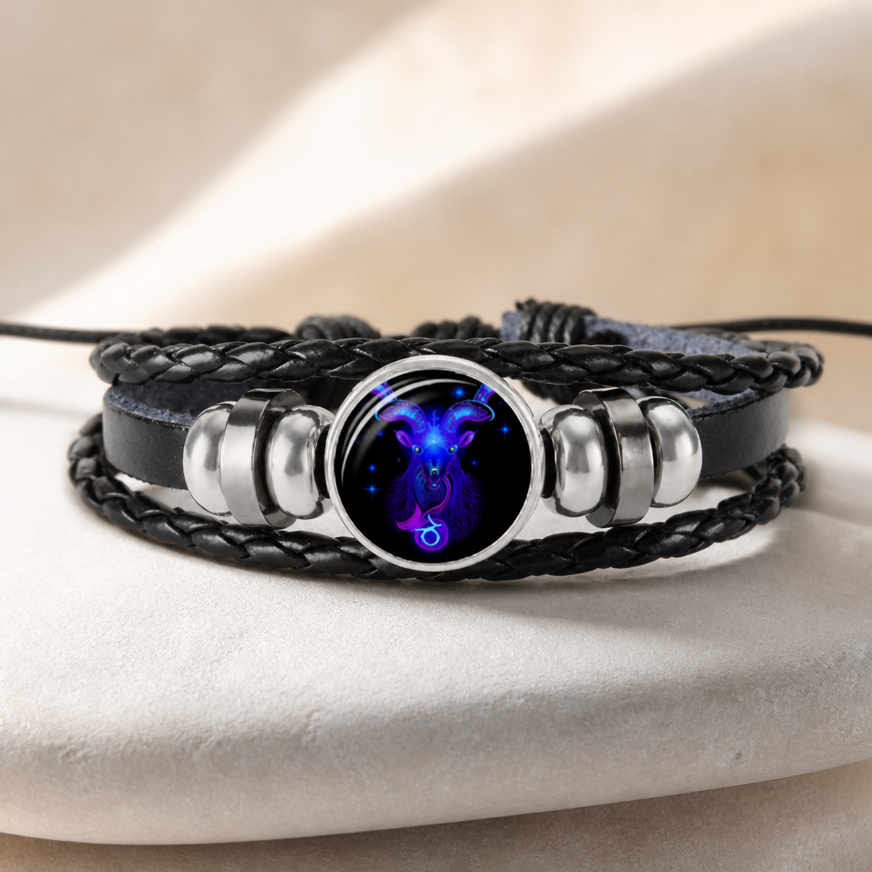 Bracelet tressé signe du zodiaque — Capricorne — vue 3